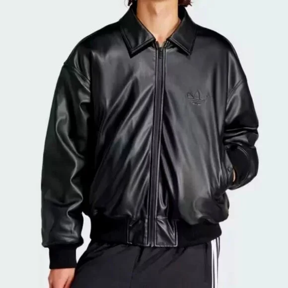 NWT! Adidas Jacket Classic Street Embossed Black Jacket IP3281 Men's XXL